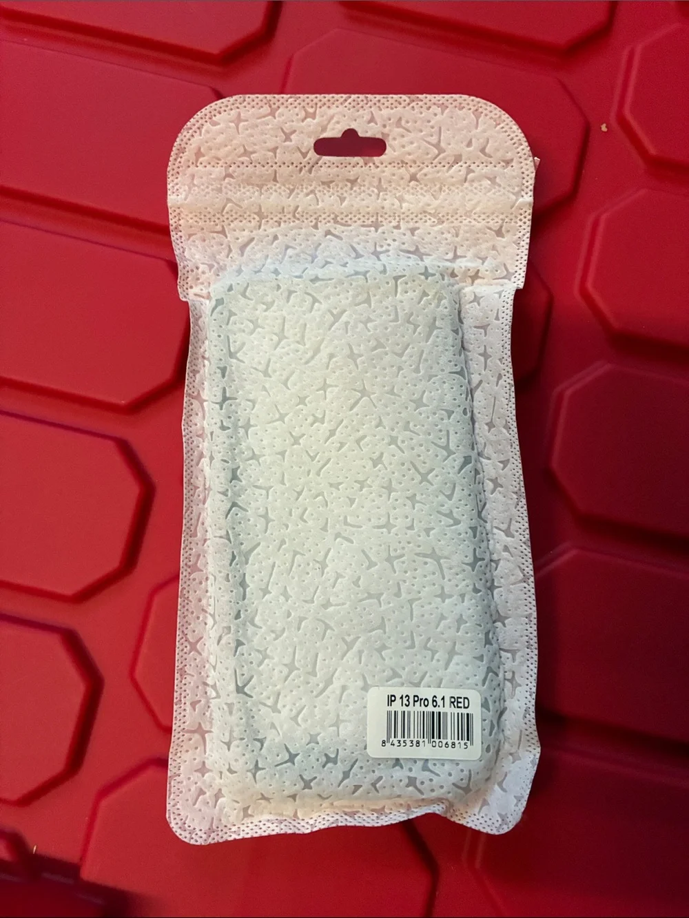 Source Unknown Pink Phone Case with Gold Ring Grip and Decorative Pattern